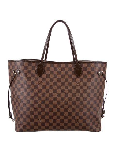 lv neverfull damier ebene gm review|louis vuitton damier neverfull price.